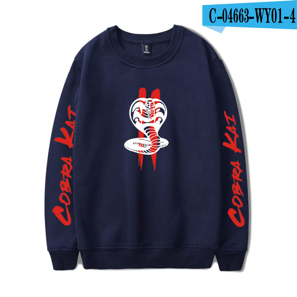 Printed crew neck sweatshirt