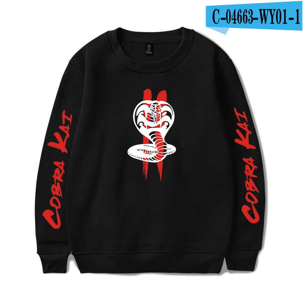 Printed crew neck sweatshirt