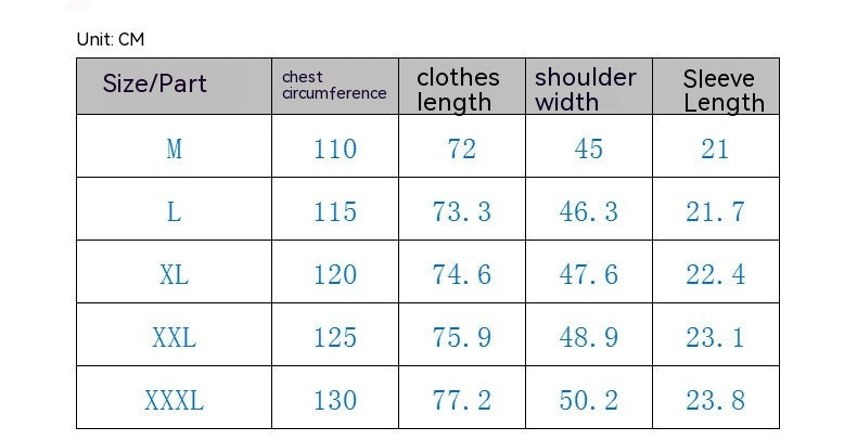 Cotton Round Neck Hot Stamping T-shirt Short Sleeve