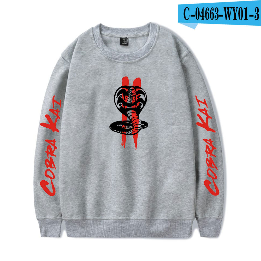 Printed crew neck sweatshirt