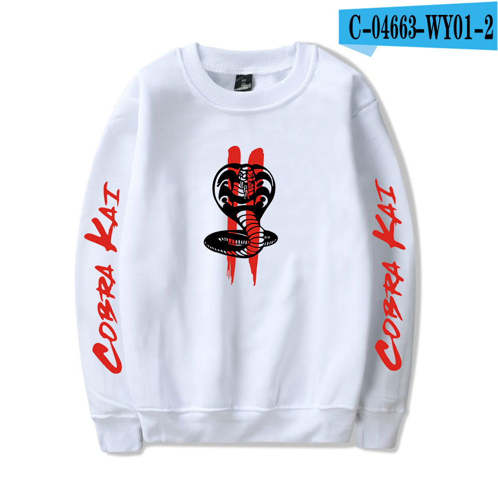 Printed crew neck sweatshirt