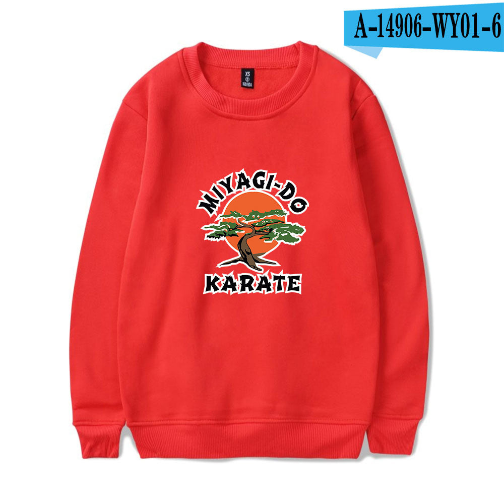 Printed crew neck sweatshirt