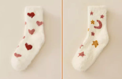 Mink Velvet Socks Women's Winter Coral Velvet