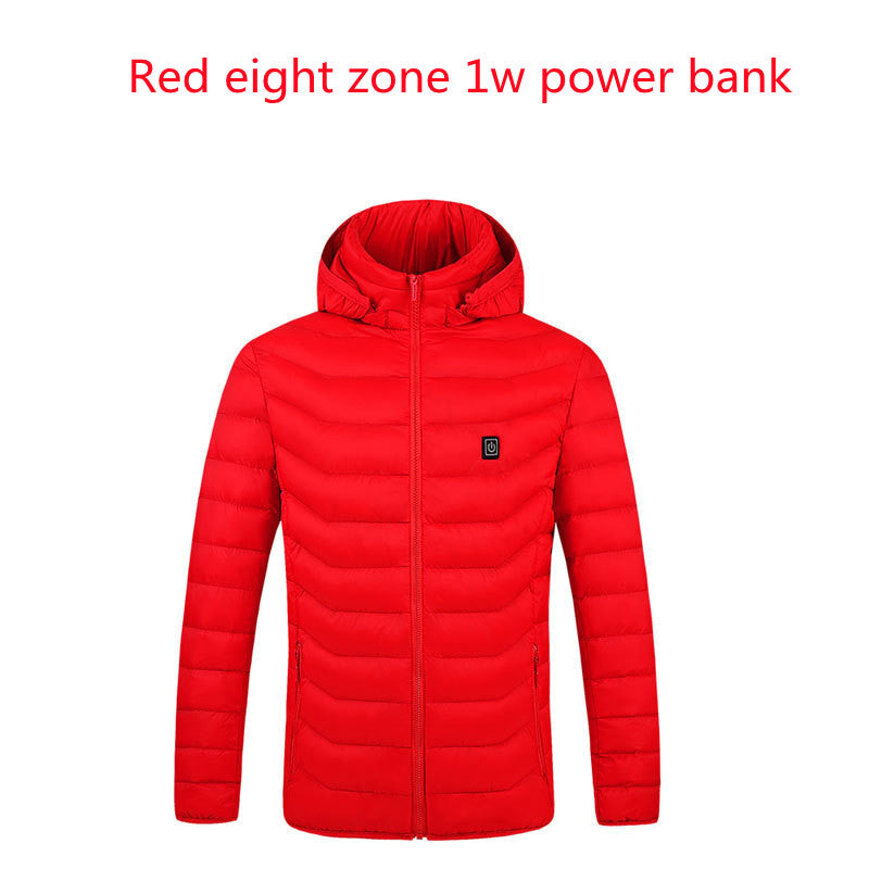 Smart Couples Jacket featuring constant temperature control, insulated with USB-powered electric heating