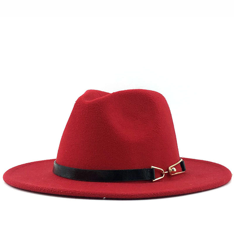 Popular Fedora British Vintage Top Fashion Ladies Woolen Hat