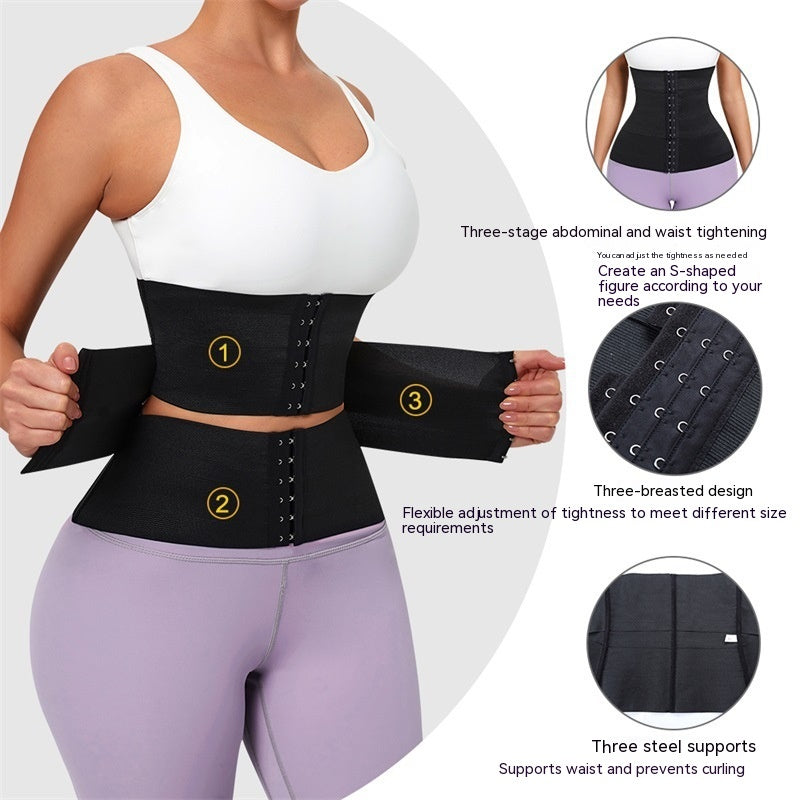 Body Sculpting Strap Breasted Belly Contracting Yoga Waistband