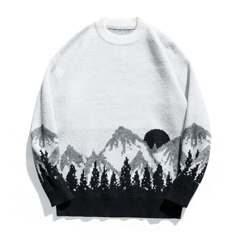 Plus Size Men's Autumn And Winter Crew Neck Sweater Men