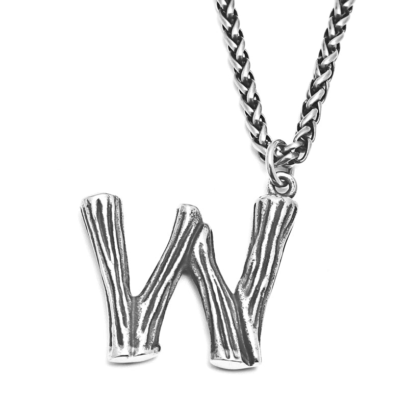 26 English Alphabet Necklace Men's Trendy Men