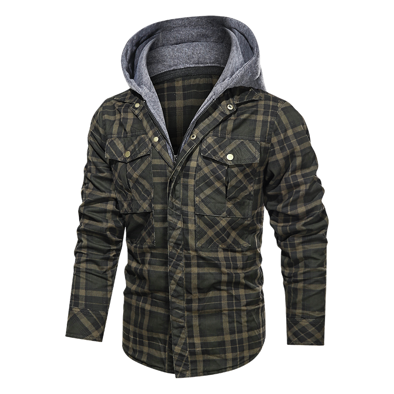 Men Warm Jacket Fleece Thick Autumn Winter Detachable Hoodies Jackets