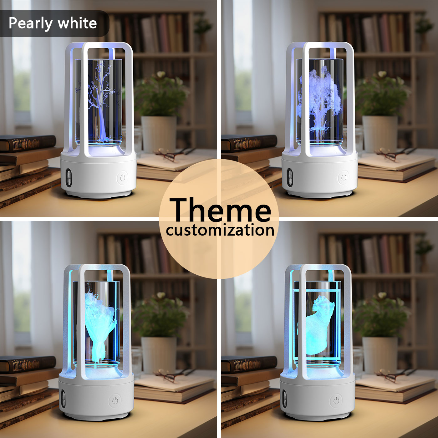 Creative 2 In 1 Audio Acrylic Crystal Lamp And Bluetooth Speaker,Night Lamp