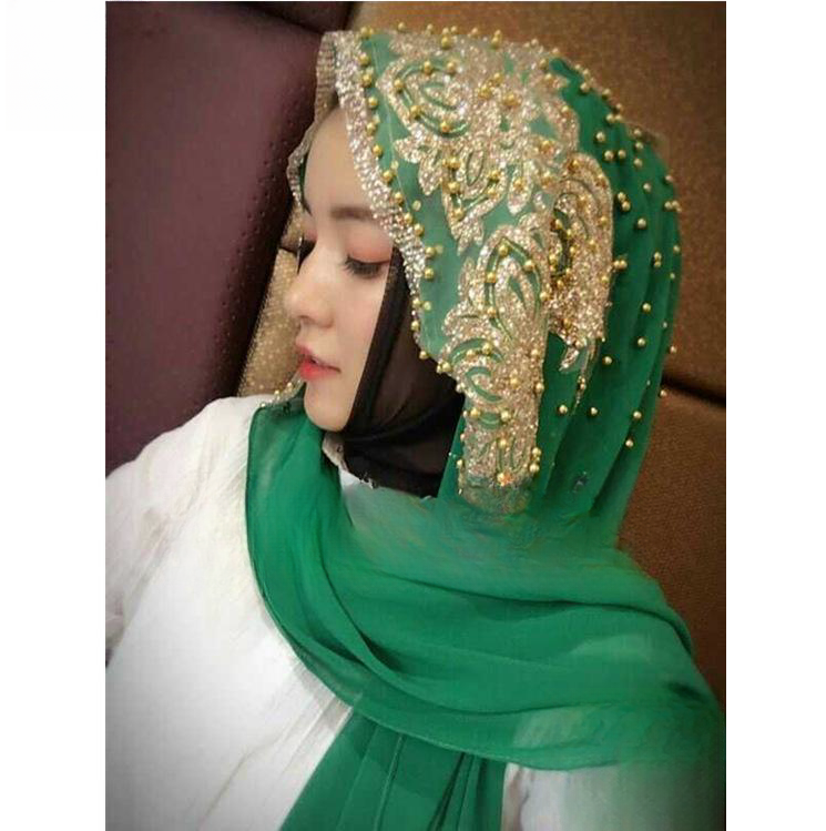 Women's Scarf Pearl Veil Scarf