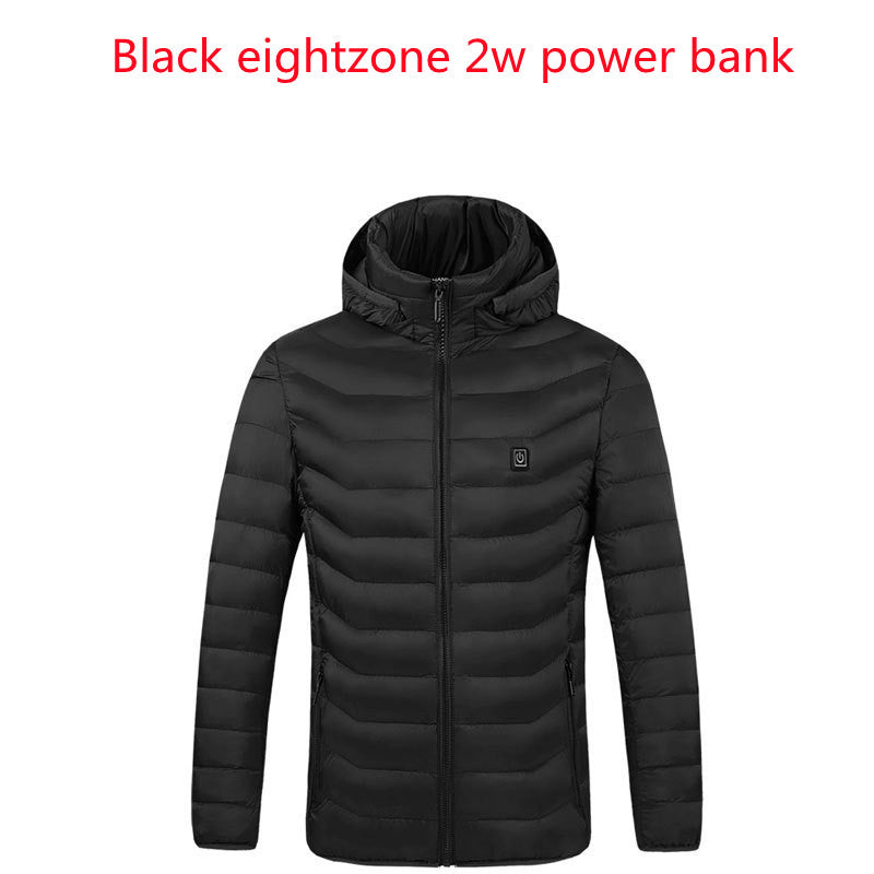 Smart Couples Jacket featuring constant temperature control, insulated with USB-powered electric heating