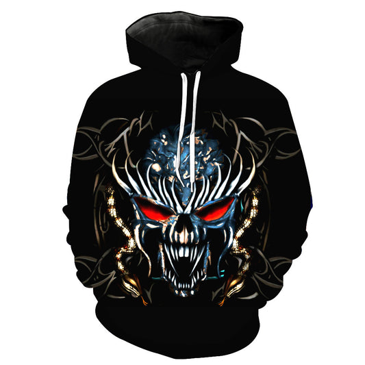 Skeleton King Print Sweatshirt