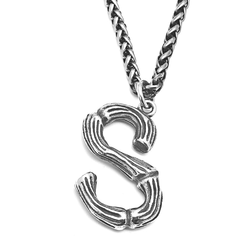 26 English Alphabet Necklace Men's Trendy Men