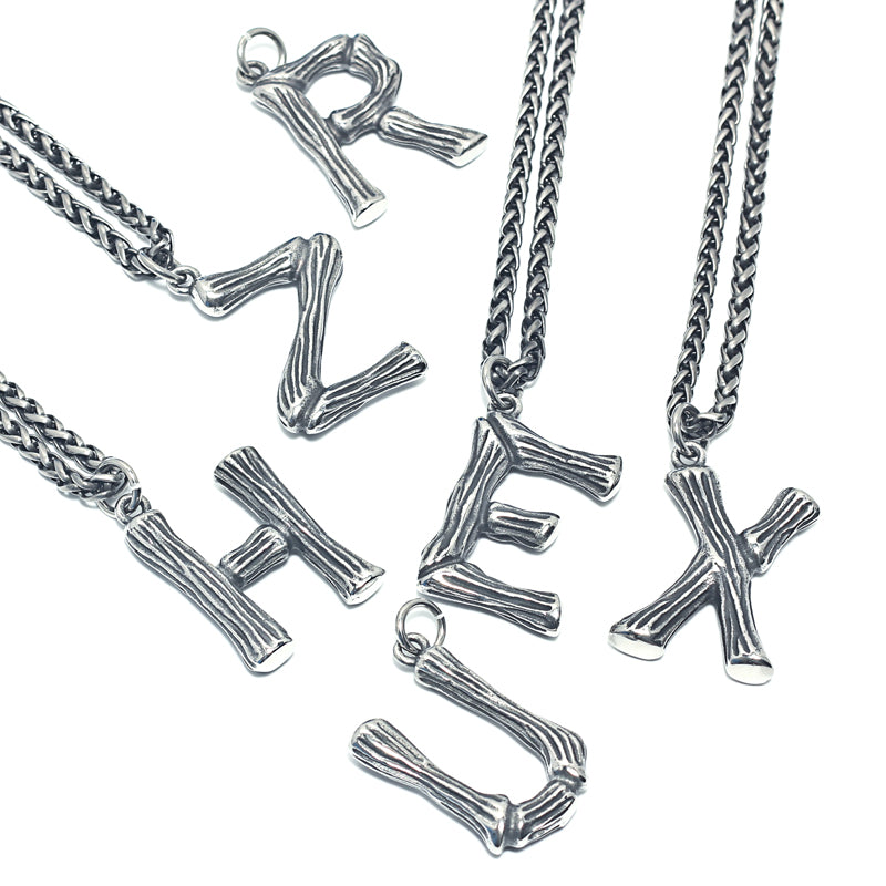 26 English Alphabet Necklace Men's Trendy Men