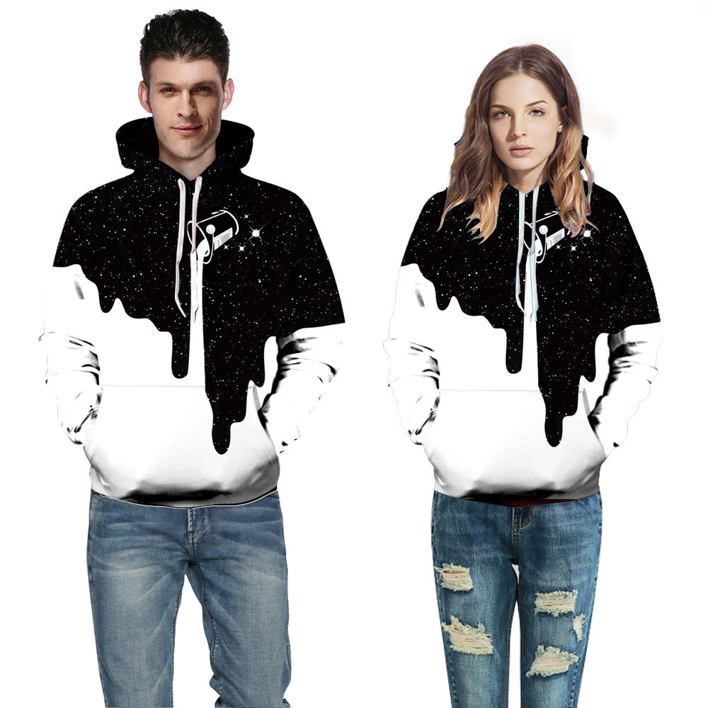 .3DPrint Halloween Milk Pullover Hoodies For Women Men Causa