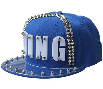 Hip-hop Flat-brimmed Cap Acrylic Letter Punk