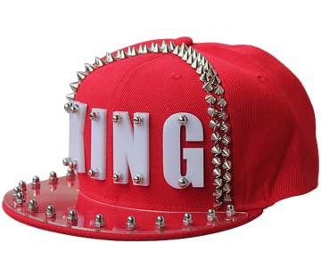 Hip-hop Flat-brimmed Cap Acrylic Letter Punk