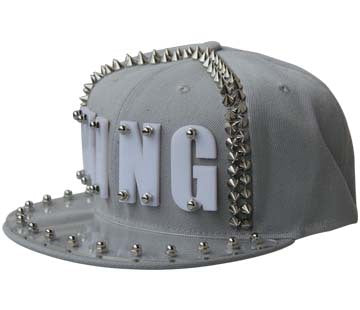 Hip-hop Flat-brimmed Cap Acrylic Letter Punk