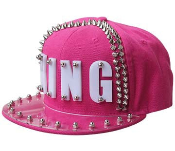 Hip-hop Flat-brimmed Cap Acrylic Letter Punk