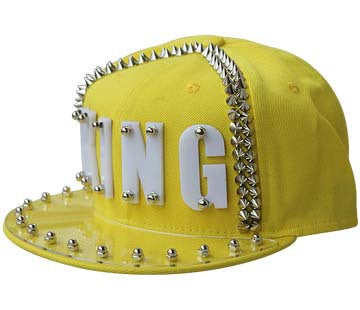 Hip-hop Flat-brimmed Cap Acrylic Letter Punk