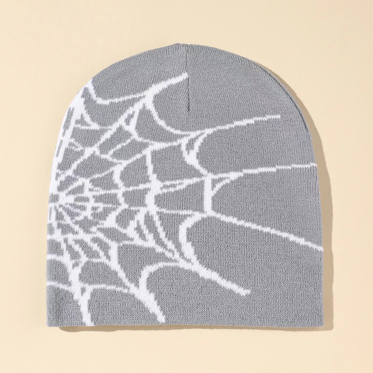 Spider Web Jacquard Knitted Hat Cold Protection In Autumn And Winter