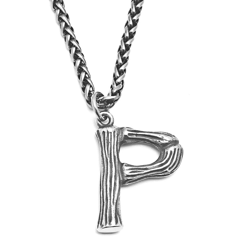 26 English Alphabet Necklace Men's Trendy Men