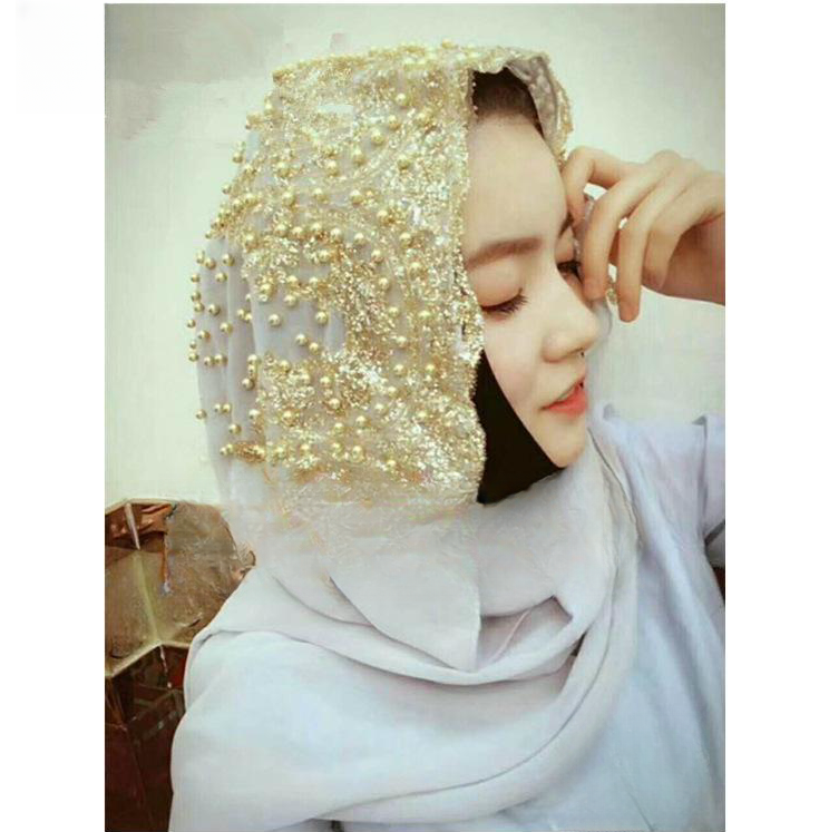 Women's Scarf Pearl Veil Scarf