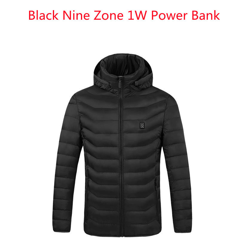 Smart Couples Jacket featuring constant temperature control, insulated with USB-powered electric heating