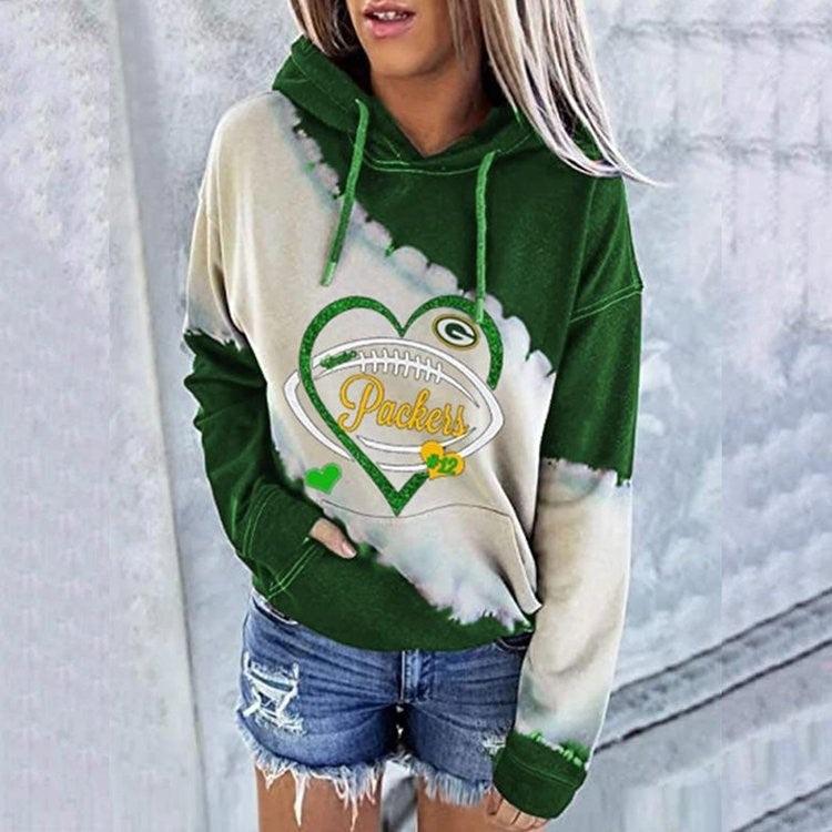 European And American Long-sleeved Hooded Sweater Women.