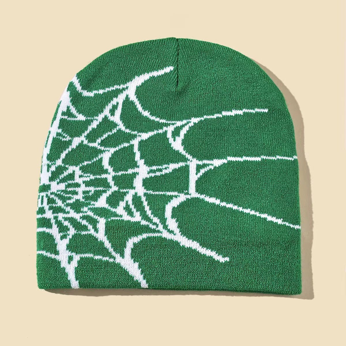 Spider Web Jacquard Knitted Hat Cold Protection In Autumn And Winter