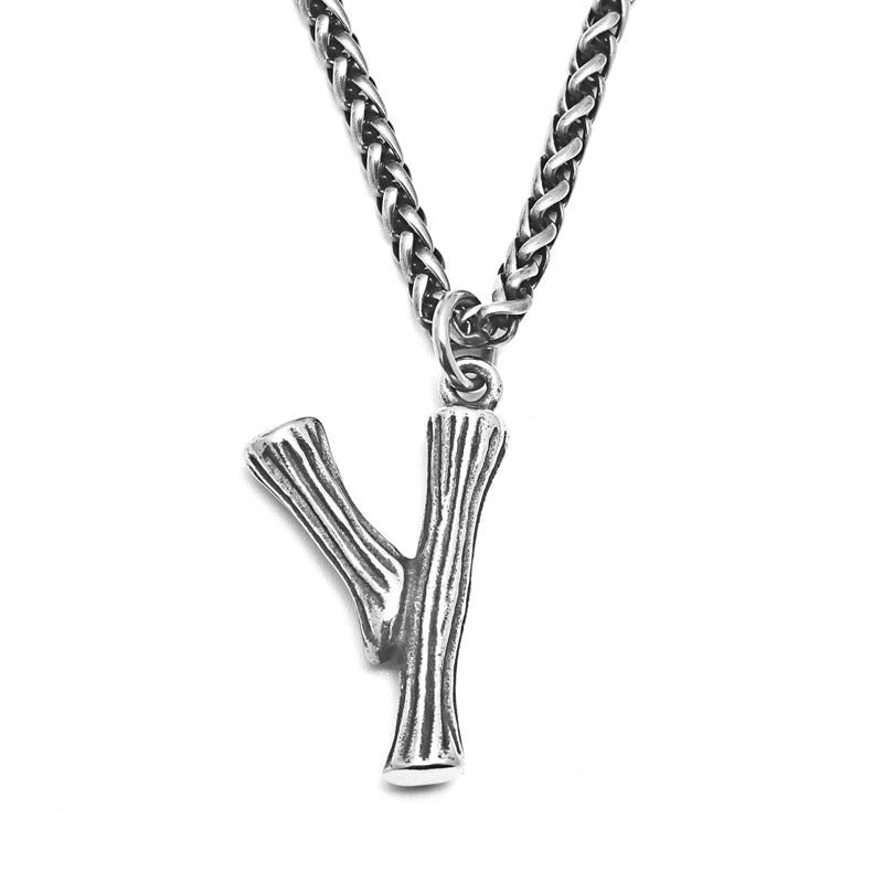 26 English Alphabet Necklace Men's Trendy Men