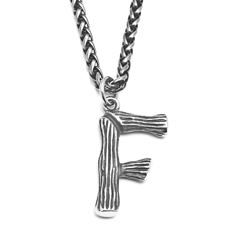 26 English Alphabet Necklace Men's Trendy Men