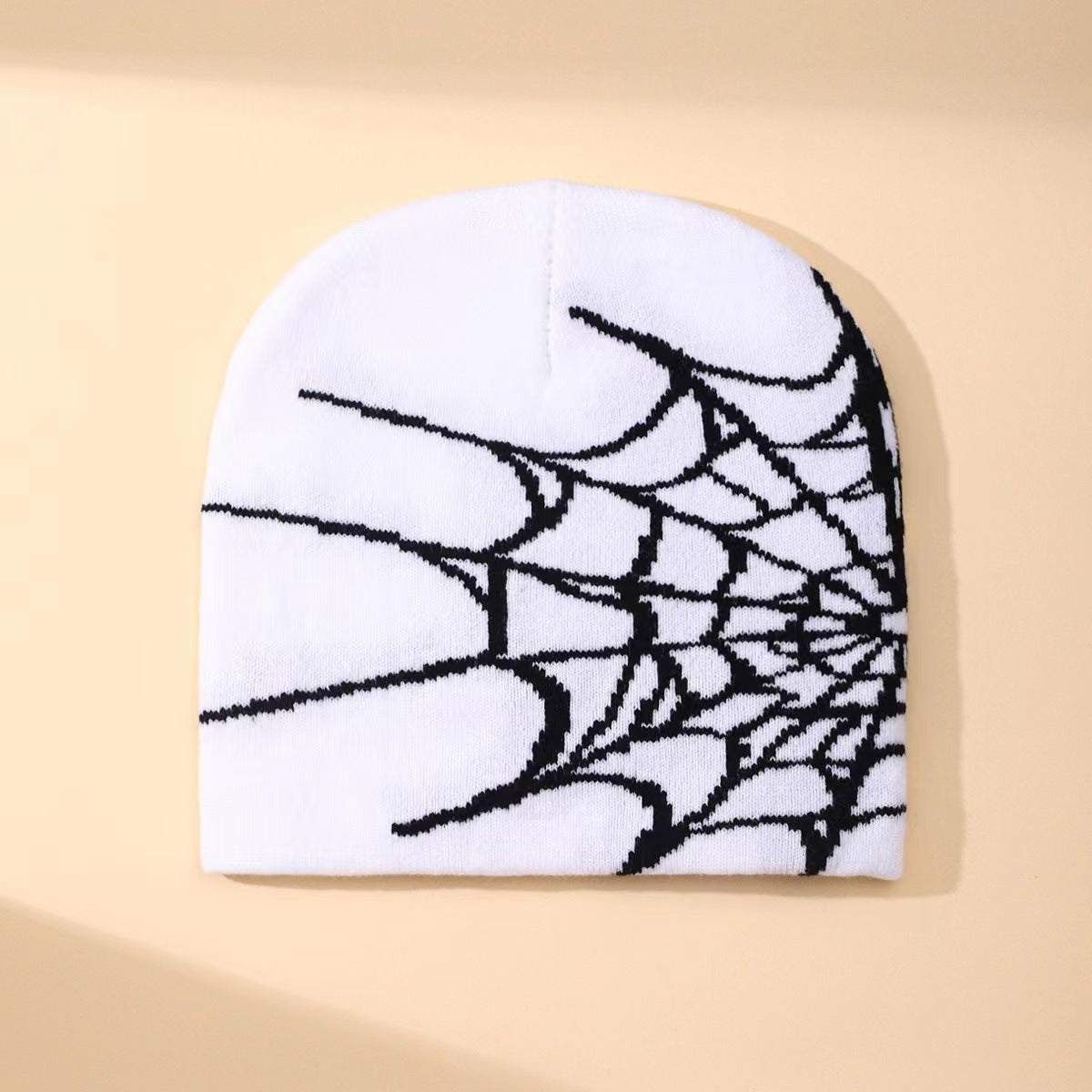 Spider Web Jacquard Knitted Hat Cold Protection In Autumn And Winter